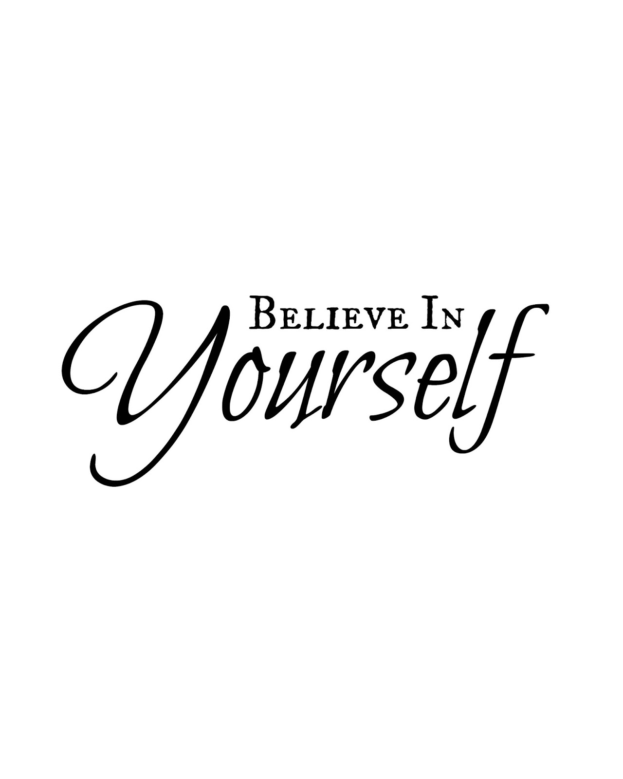 CJO Photo Printable Word Art 8x10 Believe In Yourself Worksheets Library