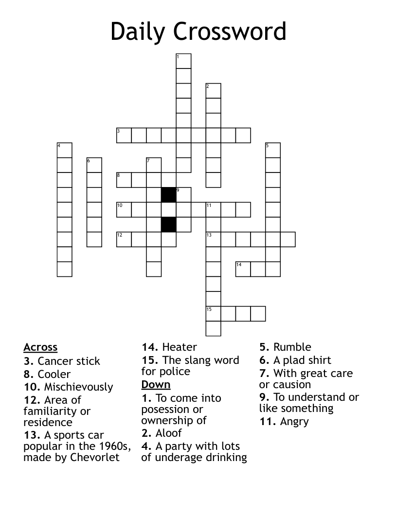 Daily Crossword WordMint