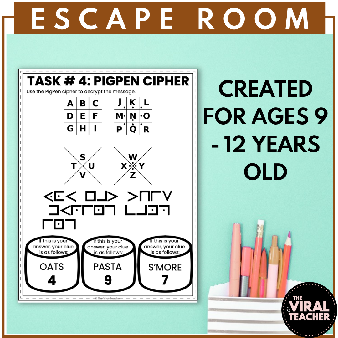 Escape Room For Kids Camping Themed Escape Room Printable Puzzle Game Made By Teachers