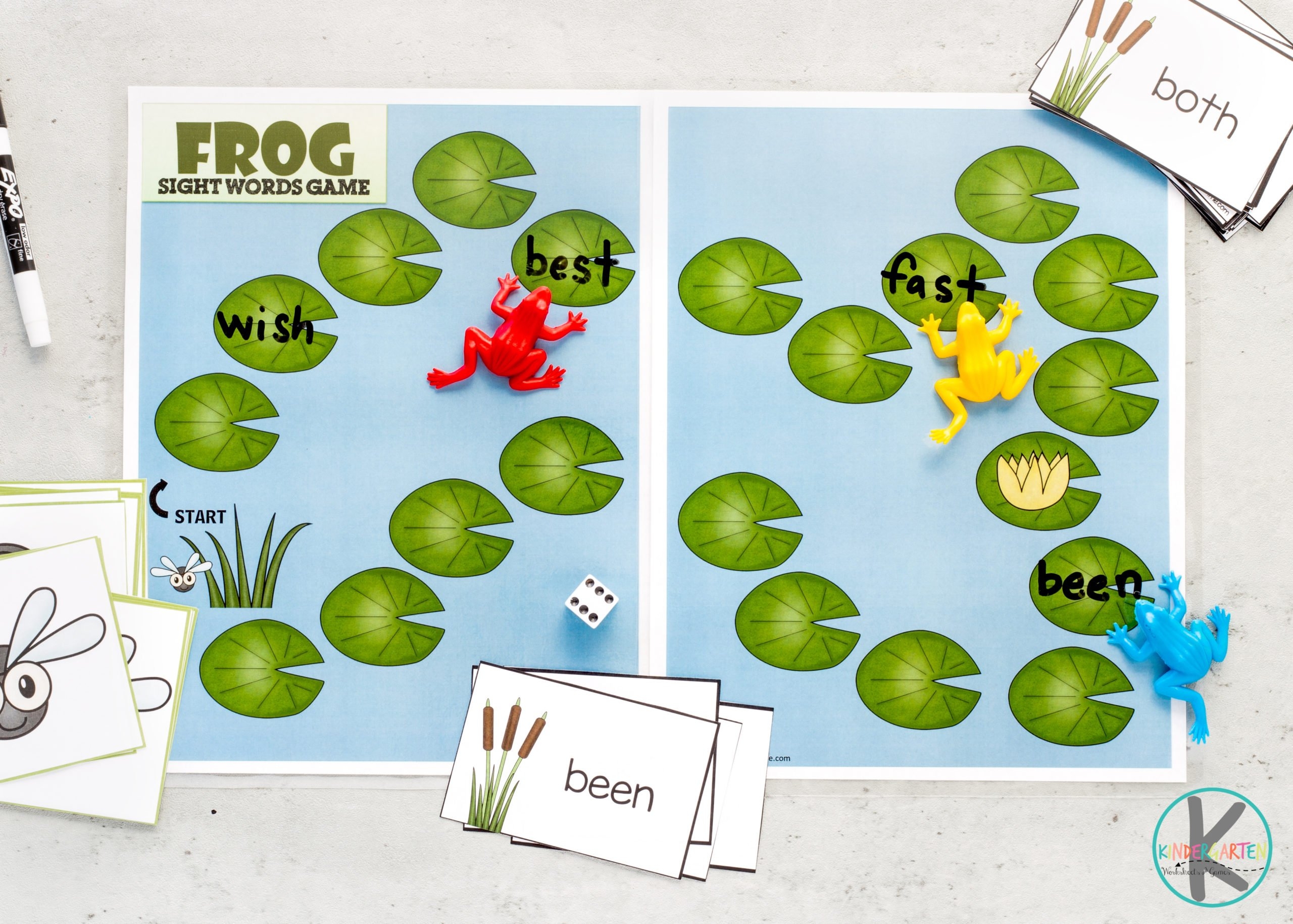 FREE Frog Printable Sight Word Games