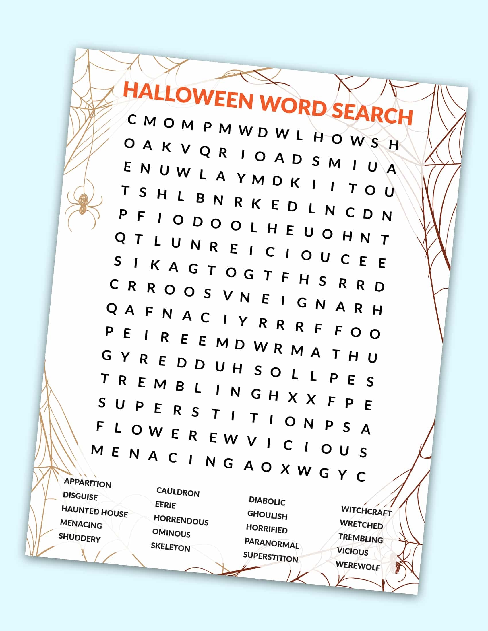 Free Hard Halloween Word Search Printable Freebie Finding Mom