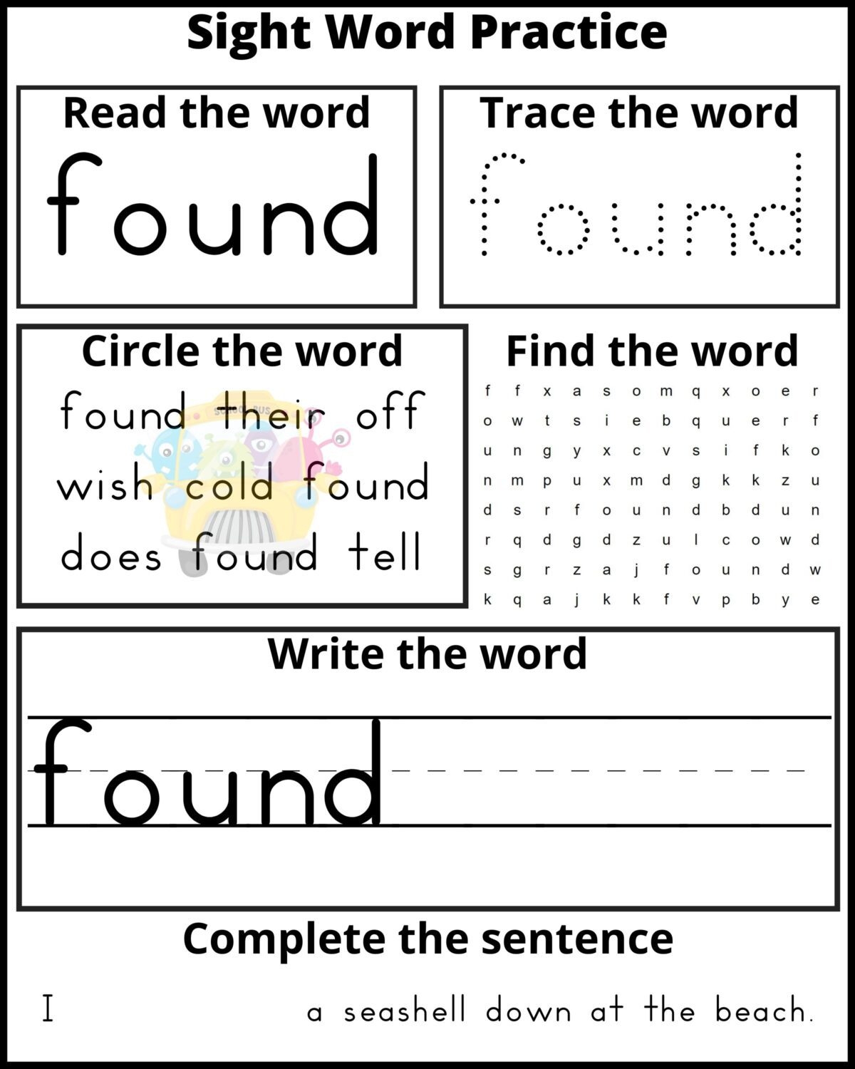 Free Printable Second Grade Sight Word Practice Sheets Frugal 