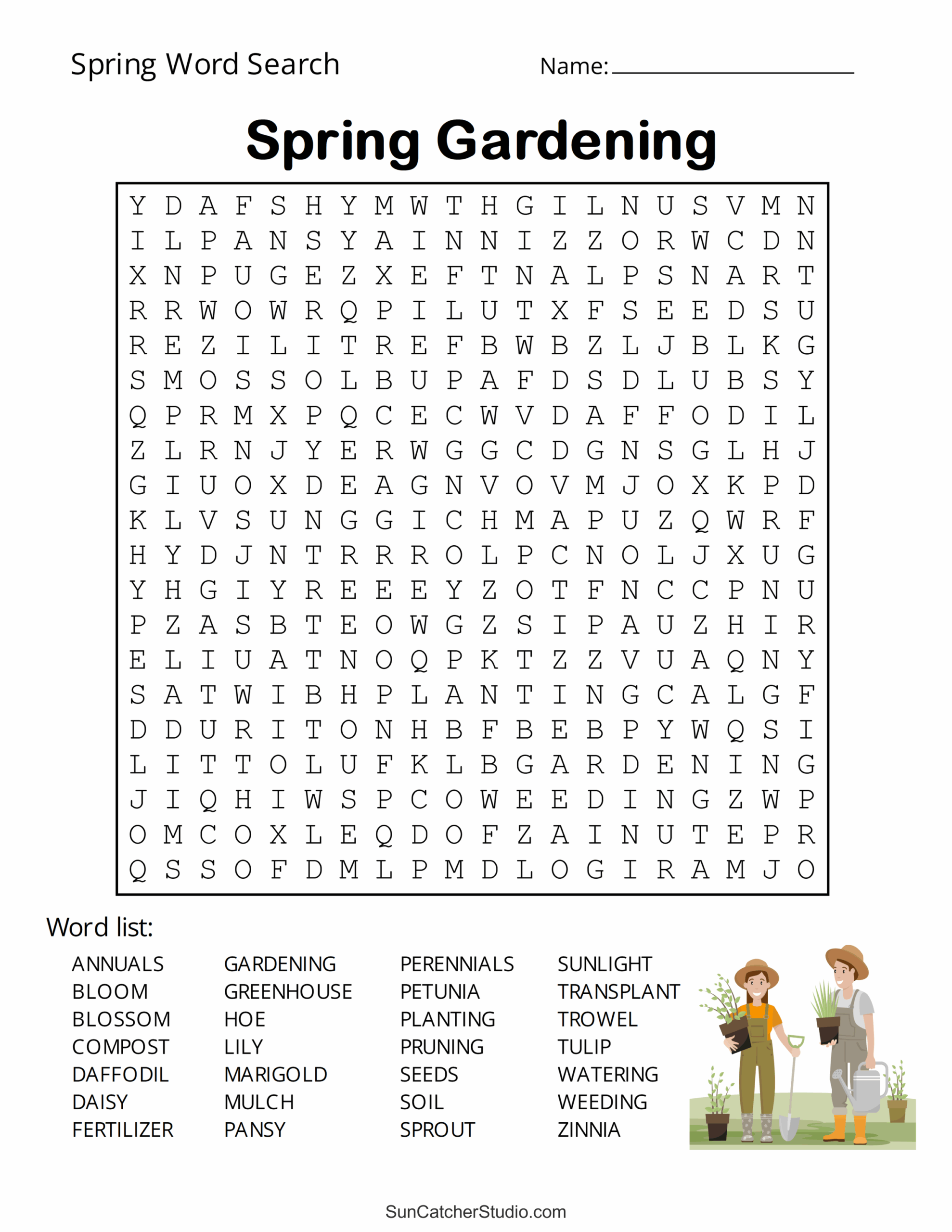 Free Printable Spring Word Search Puzzles Free Printables Monograms Design Tools Patterns U0026 DIY Projects