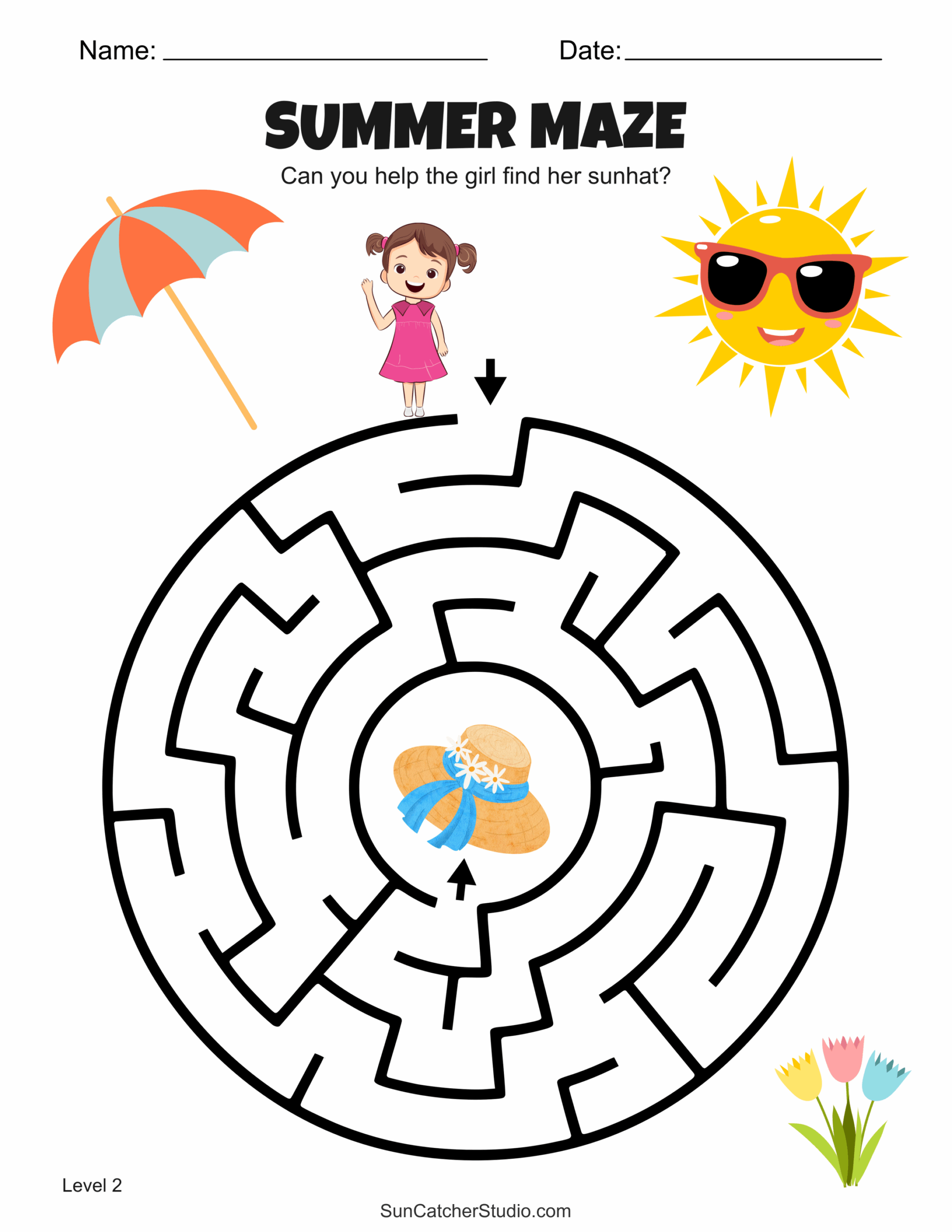 Free Printable Summer Maze Worksheets And Puzzles Free 