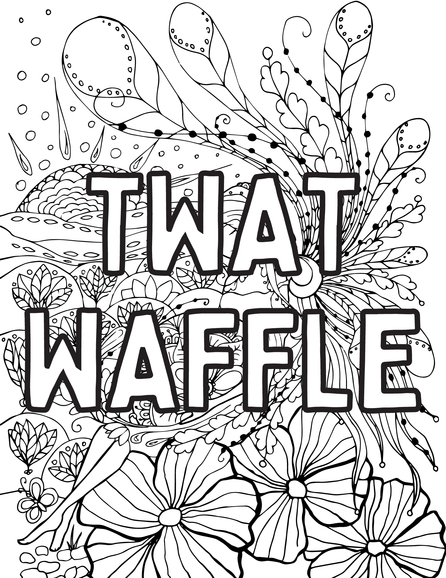 Free Printable Swear Word Coloring Pages for Adults 