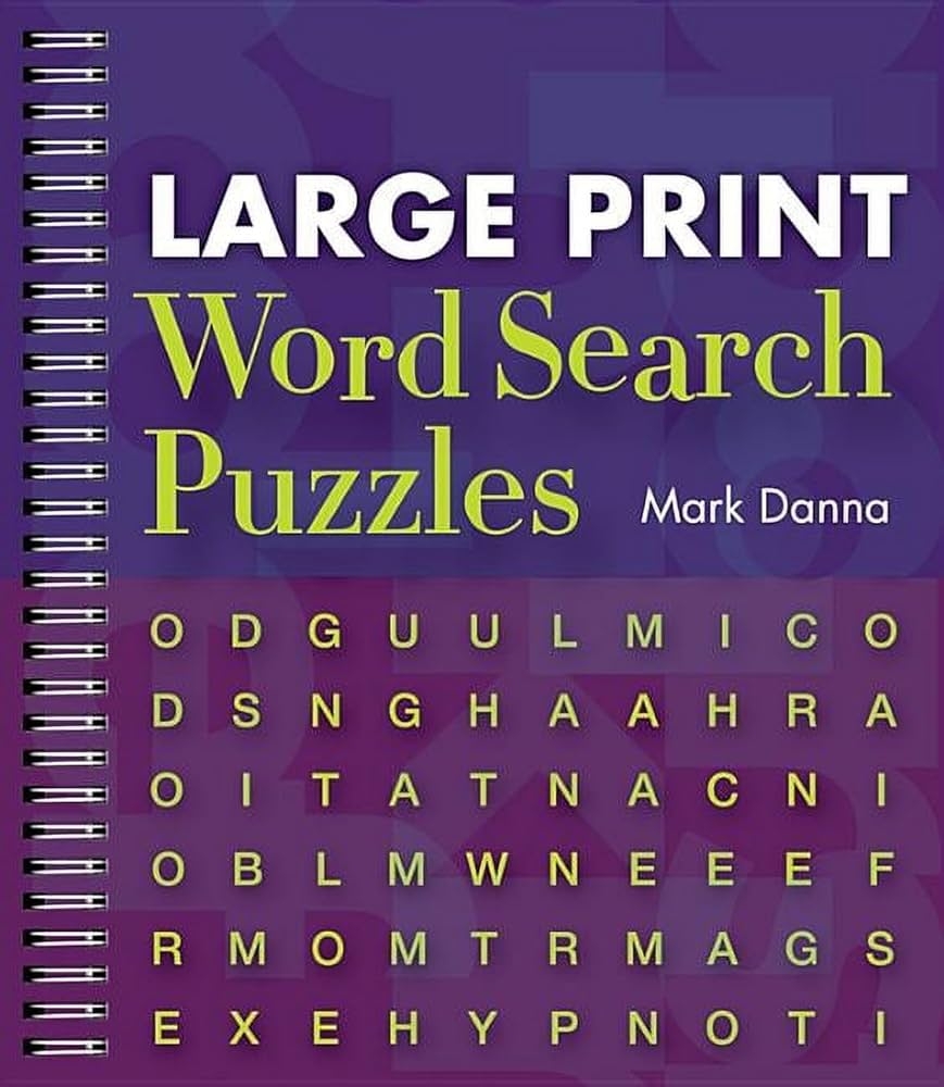 Large Print Word Search Puzzles Large Print Word Search Puzzles 