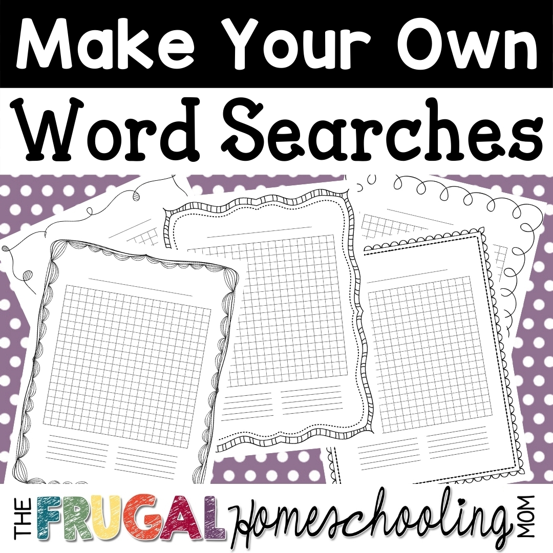Make Your Own Word Search Puzzles Printable Download Free 