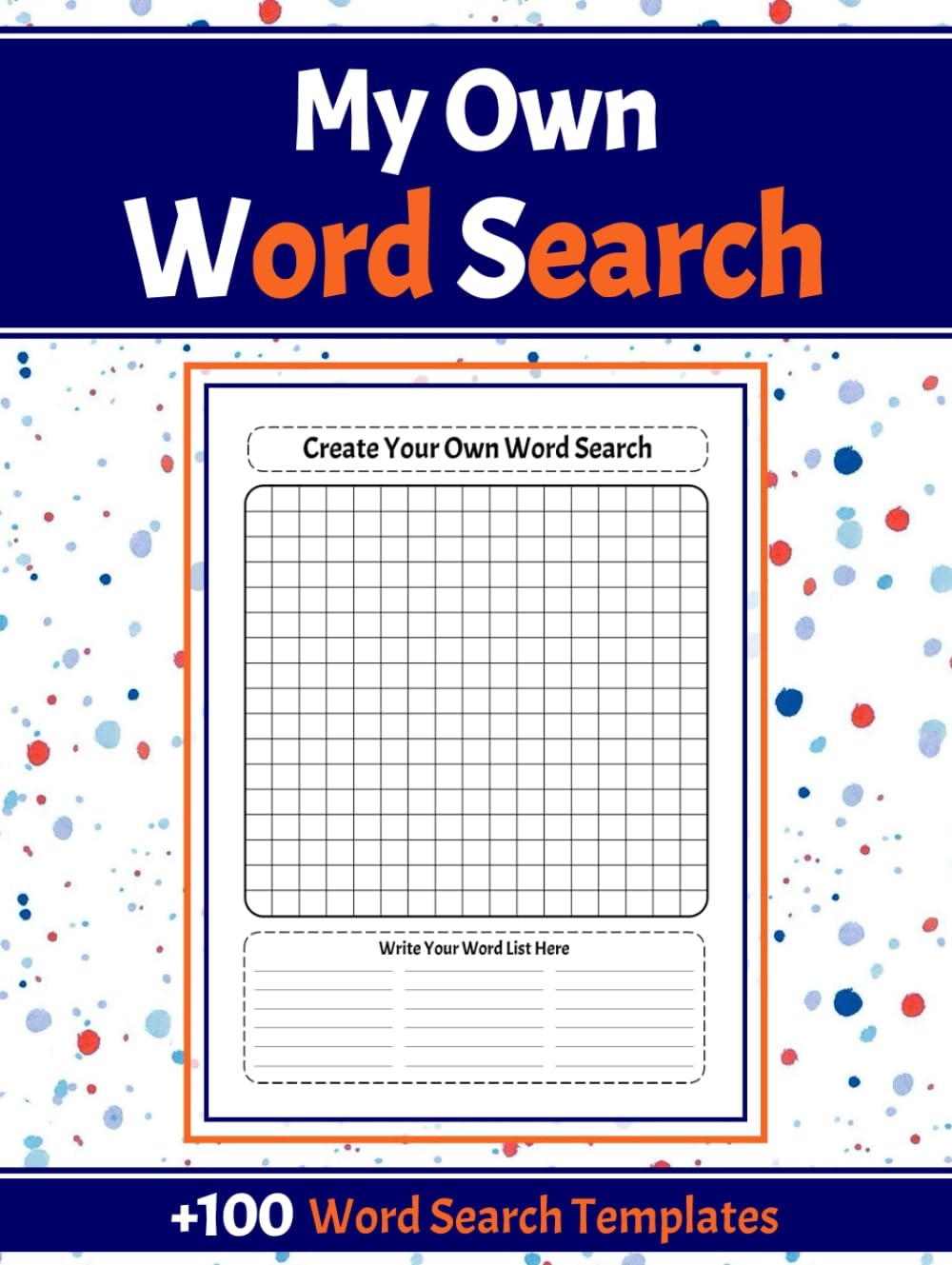 My Own Word Search Blank Word Search Templates Book Create Your Own Word Search Puzzles Make Your Own Word Search Fill In The Blank Word Search 