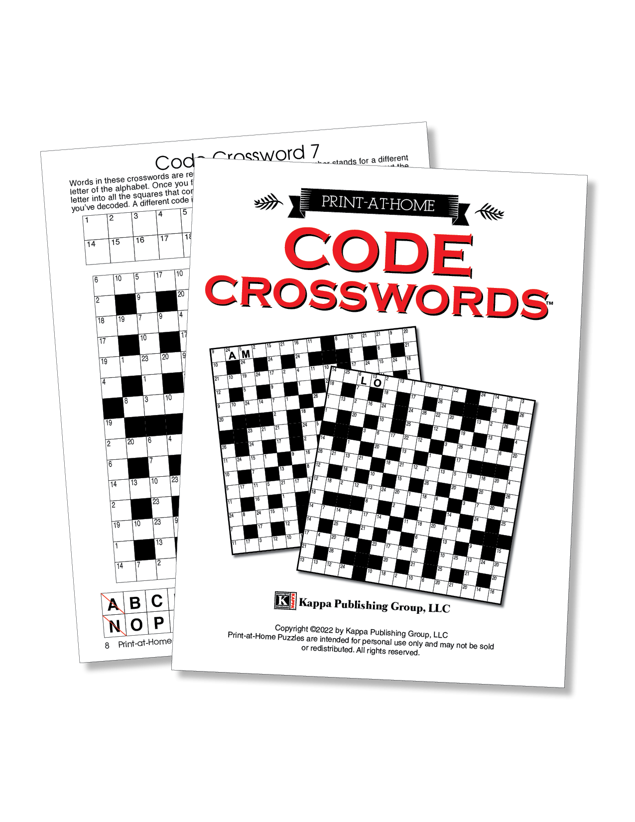 Print at Home Code Crosswords Kappa Puzzles