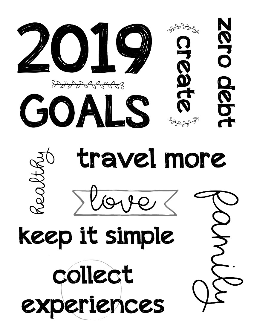 Printable Inspirational Words For Your Vision Board The Realistic Mama