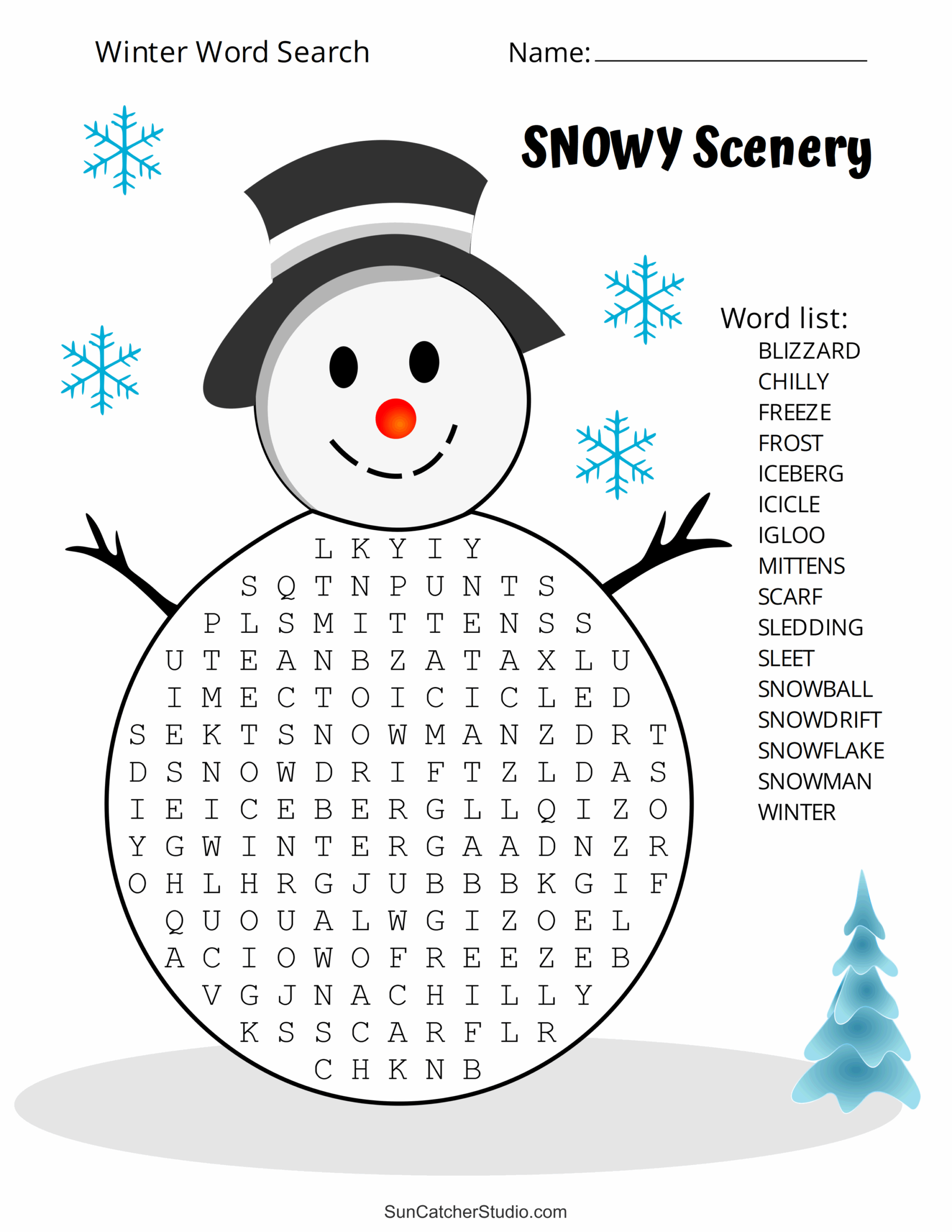 Printable Winter Word Search Puzzles Word Find Free Printables Monograms Design Tools Patterns U0026 DIY Projects