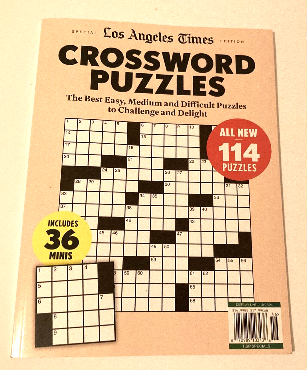 SPECIAL Los Angeles CROSSWORD PUZZLE 114 Puzzles Time Includes 36 Minis EBay