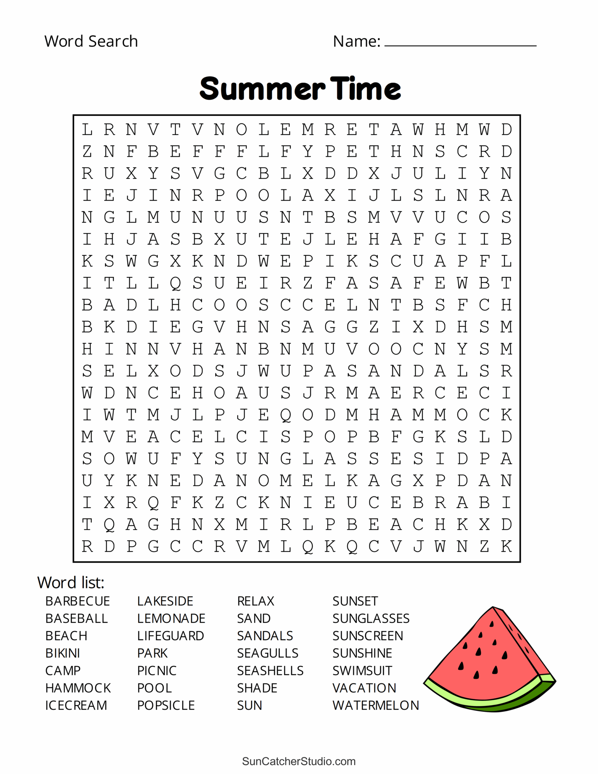 Summer Word Search Free Printable Puzzles Free Printables Monograms Design Tools Patterns U0026 DIY Projects