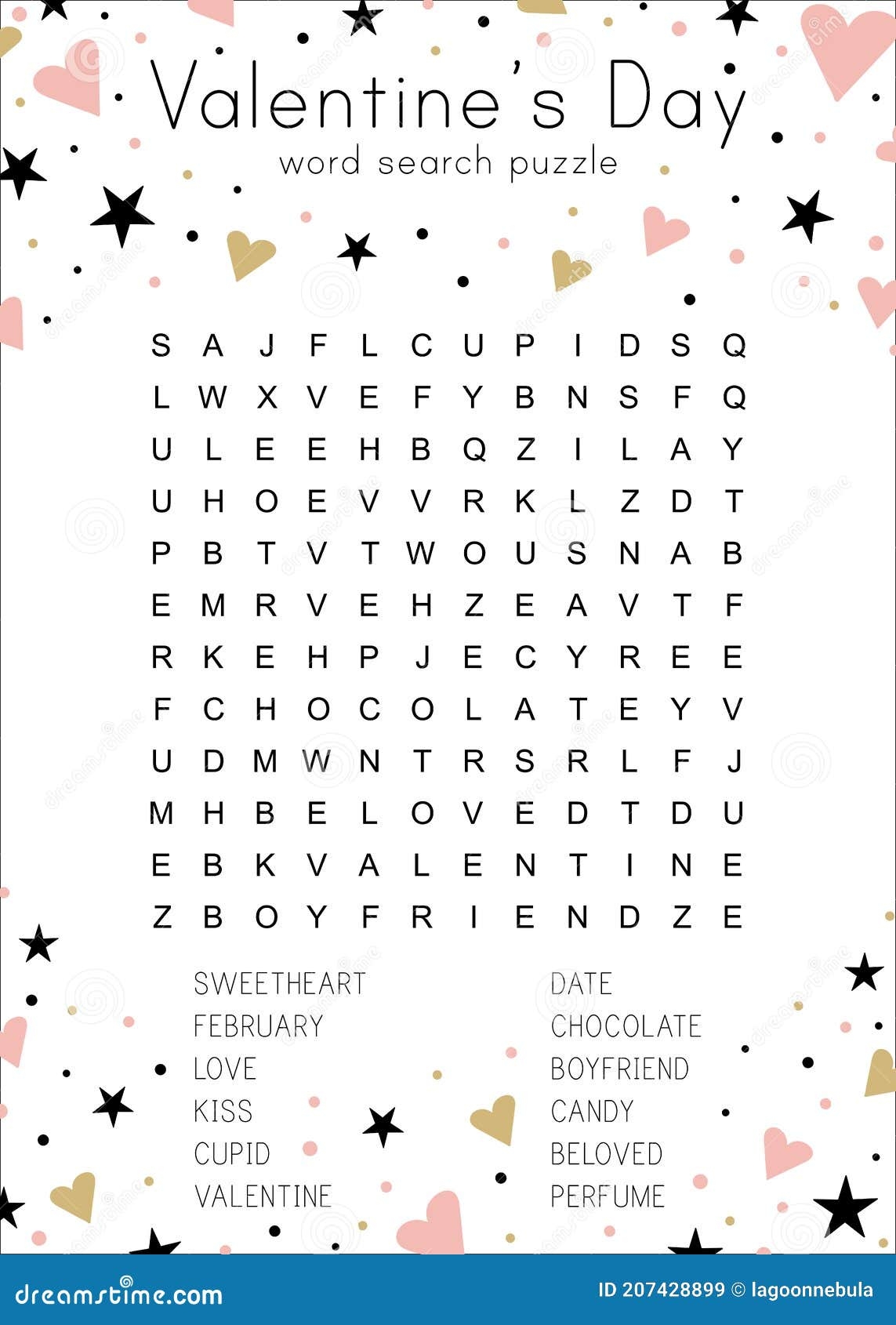 Valentine S Day Word Search Puzzle Educational Game For Children Worksheets Library