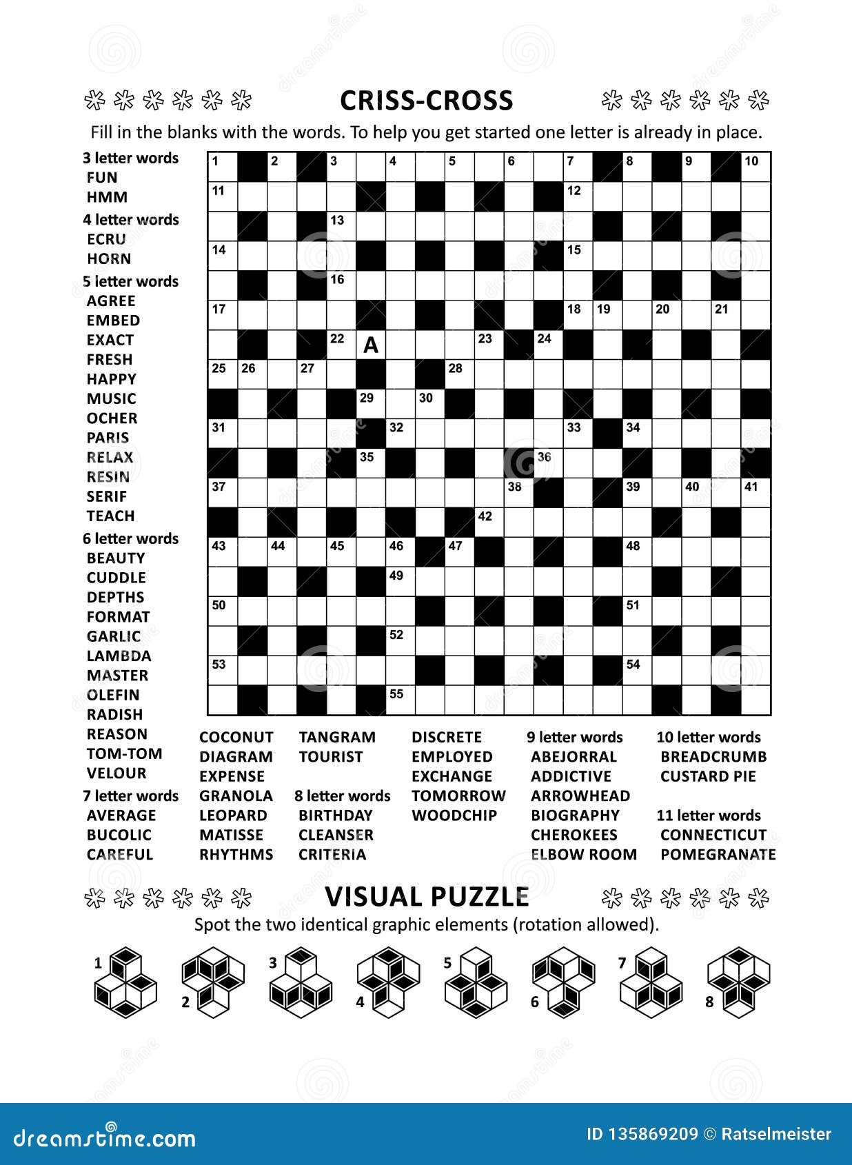 Word Fill Puzzles Printable Stock Illustrations 42 Word Fill 